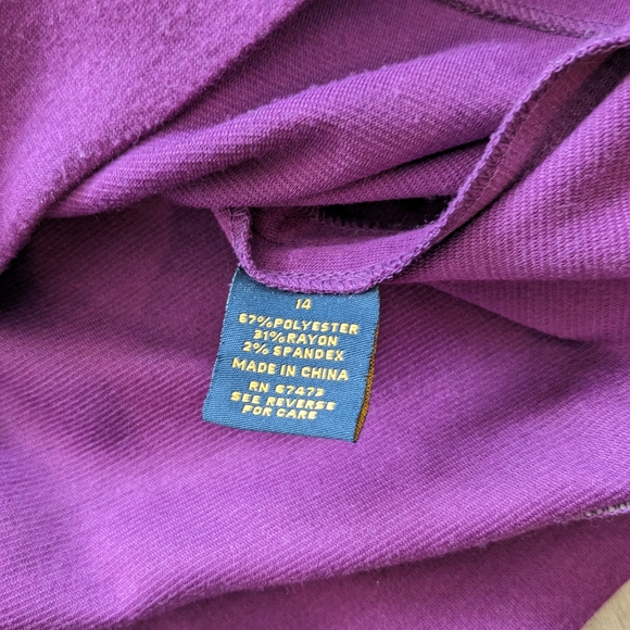 Just Taylor Purple Dress 14 - Picture 3 of 4